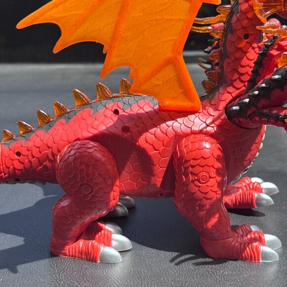 Robotic Walking Multi-Headed Dragon Toy with Sounds Battery Operated - Picture 7 of 7
